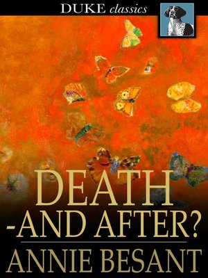 cover image of Death and After?